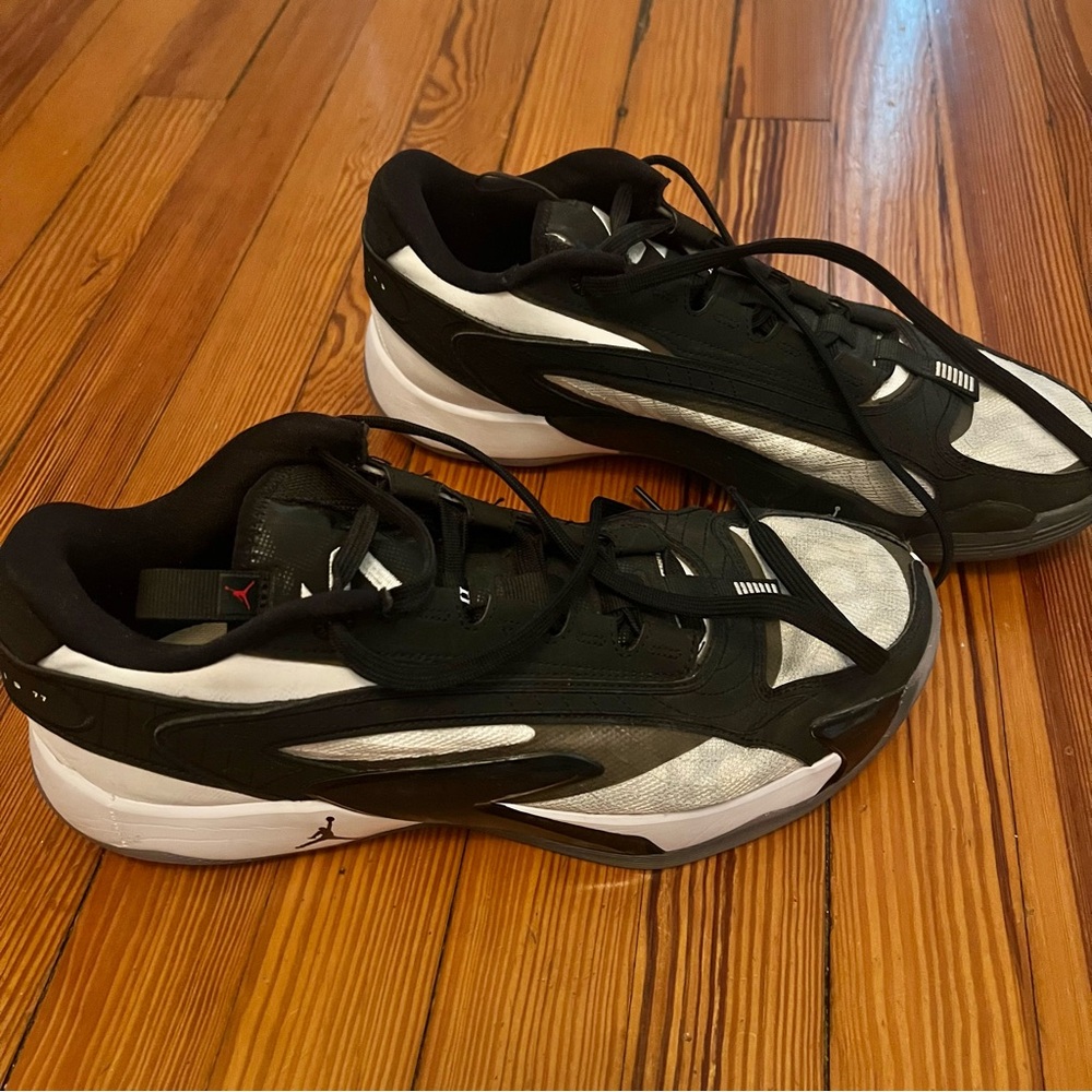 Men’s Nike Jordan Luka 2 TB White Black Pure Platinum Basketball Sneakers 12